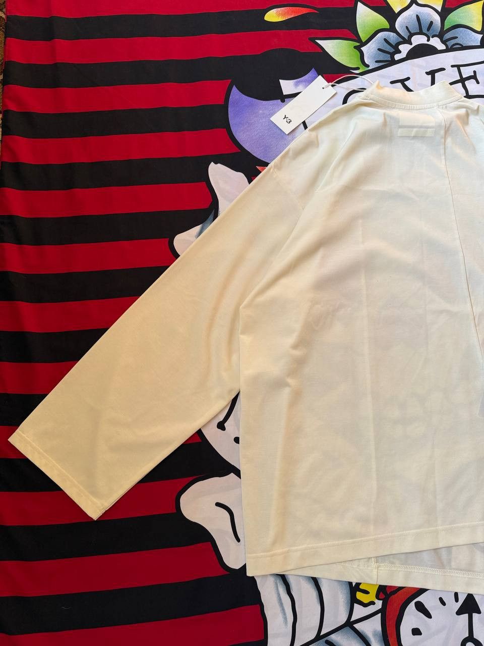 Y-3 Yohji Yamamoto x Adidas Y-3 longsleeve in warm white Size S Size US S / EU 44-46 / 1 - 9 Thumbnail