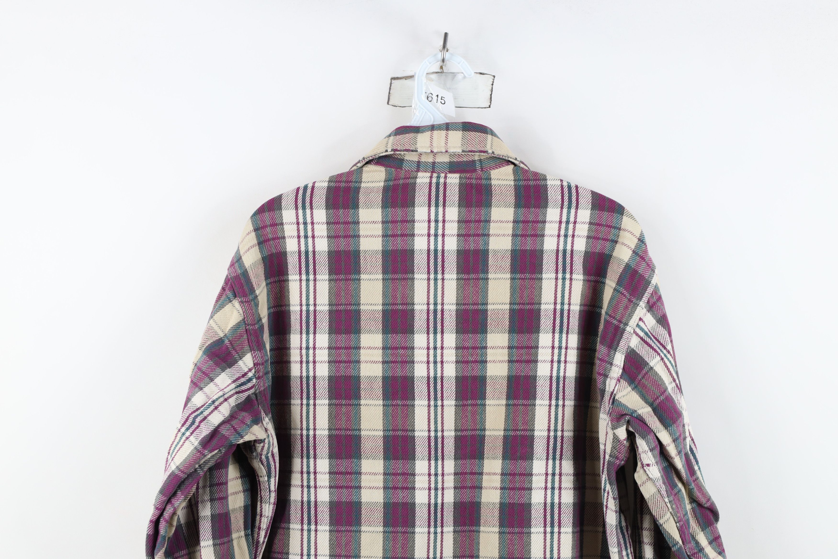 Vintage Vintage 90s Streetwear Heavyweight Flannel Button Shirt USA Size US M / EU 48-50 / 2 - 14 Thumbnail