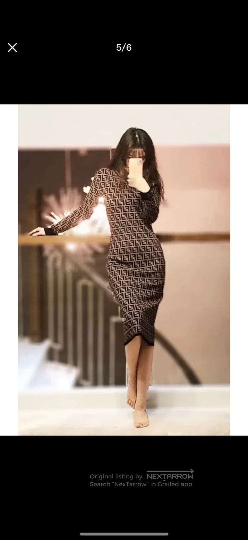 Fendi Fendi Classic floral knit dress Size XS / US 0-2 / IT 36-38 - 7 Thumbnail