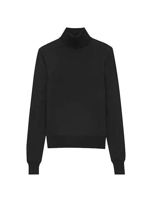 o1bcso1str0924 Turtleneck Sweater in Black