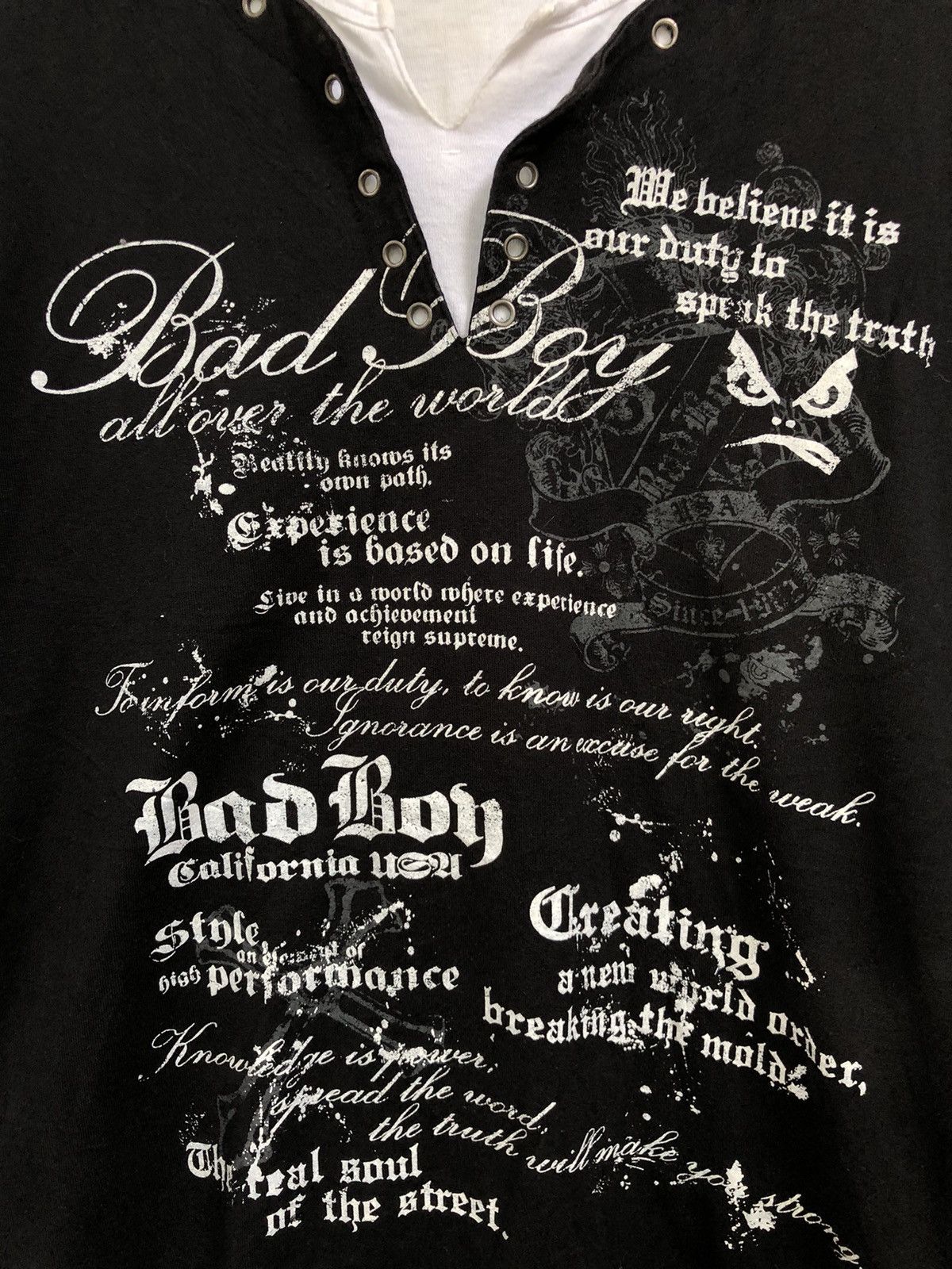 Hysteric Glamour × Japanese Brand × Le Grande Bleu (L.G.B.) BAD BOY ALL OVER THE WORLD POEM DOUBLE LAYER LGBSTYLE Size US L / EU 52-54 / 3 - 3 Thumbnail