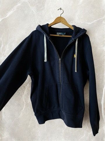Polo Ralph Lauren × Vintage RALPH LAUREN HEAVY cotton VINTAGE ZIP up Hoodie hooded y2k Size US L / EU 52-54 / 3 - 3 Thumbnail