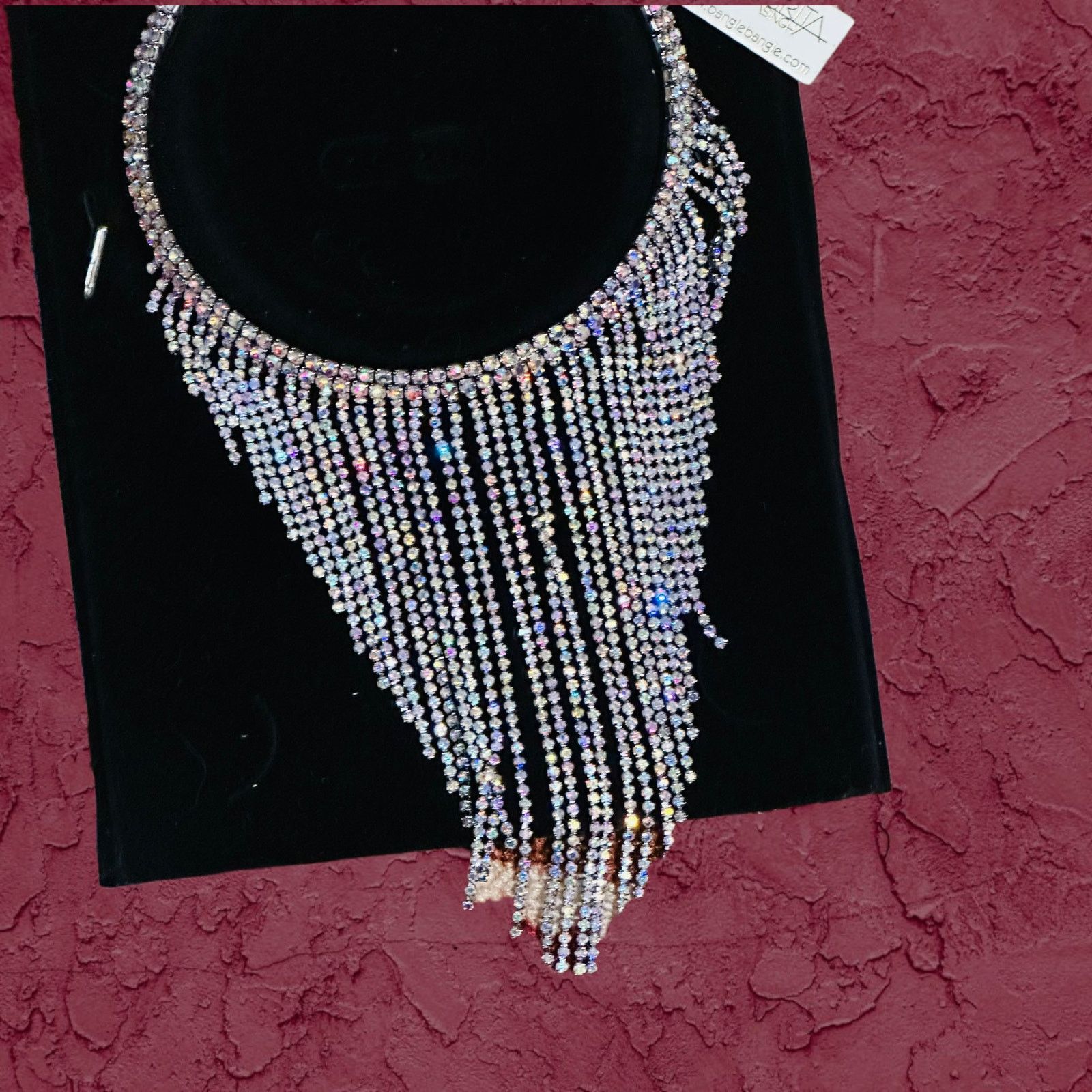 The Unbranded Brand Amrita Singh Statement AB Crystal Choker Size ONE SIZE - 7 Thumbnail