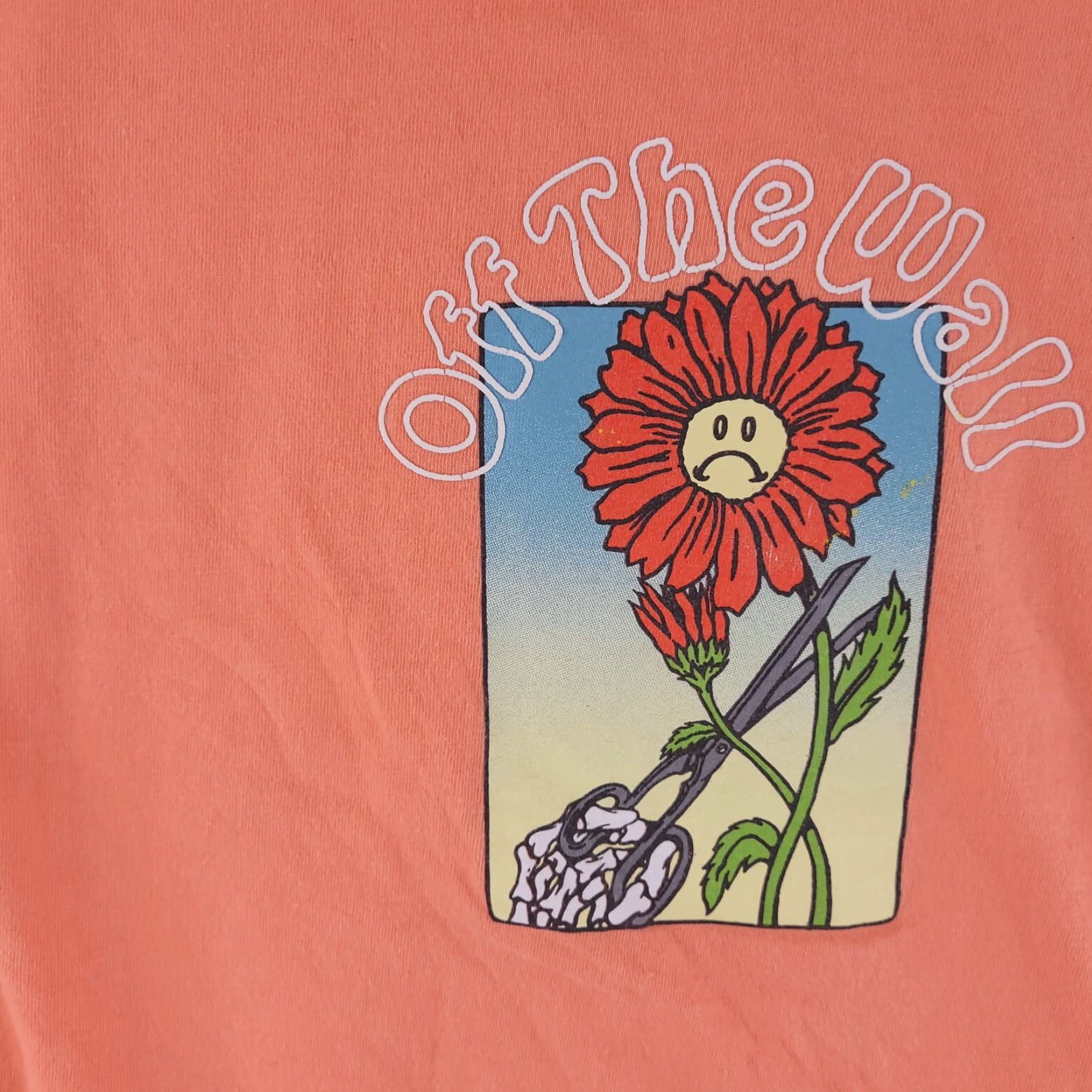 Vans Vans Shirt Mens Small Slim Fit Off the Wall Short Sleeve Orange Size US S / EU 44-46 / 1 - 2 Thumbnail