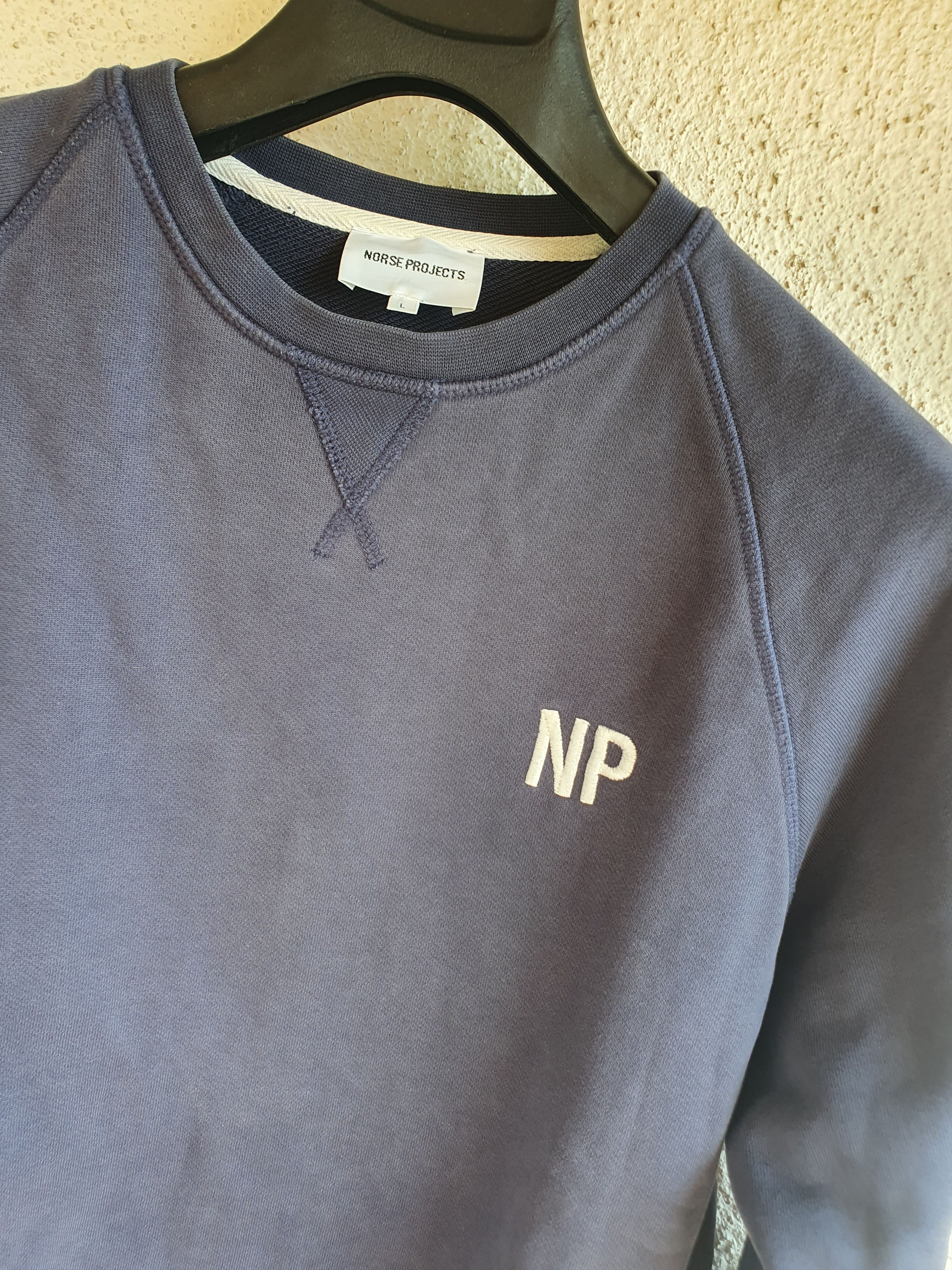 Norse Projects Norse Projects Ketel Crew Embroidery Logo Sweatshirt sz L Size US L / EU 52-54 / 3 - 1 Thumbnail