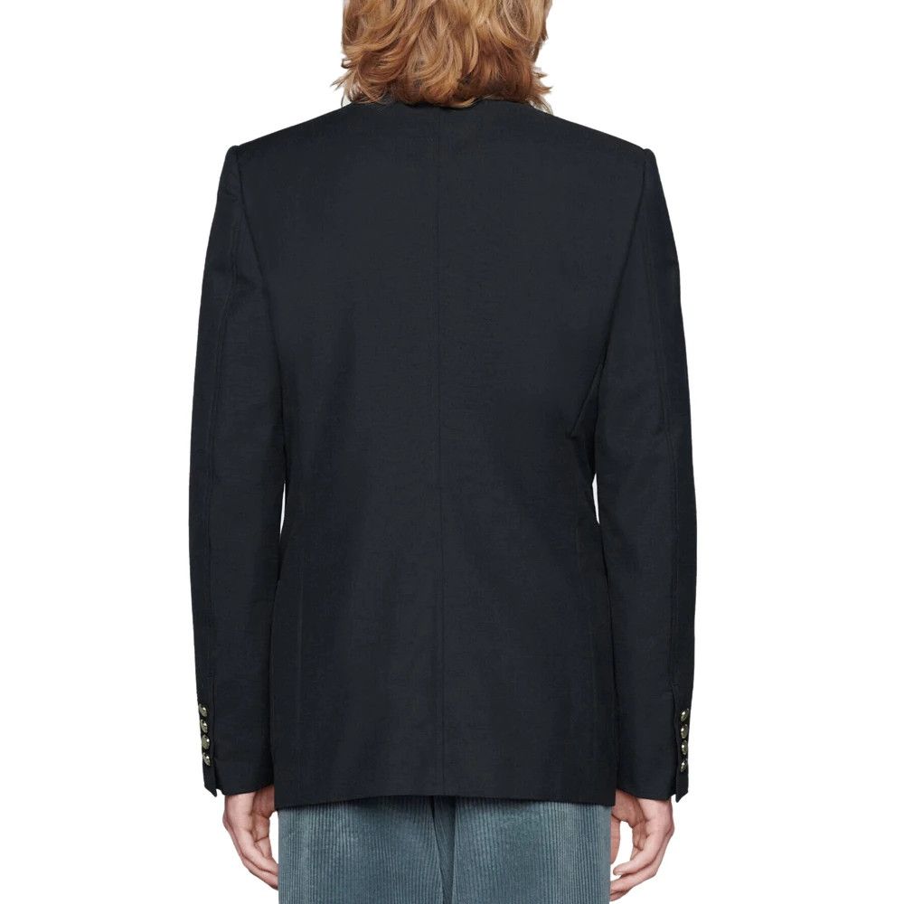 Gucci o1s1wg110225 Cotton Wool Mohair Jacket With Label Dark Blue Size US S / EU 44-46 / 1 - 3 Thumbnail
