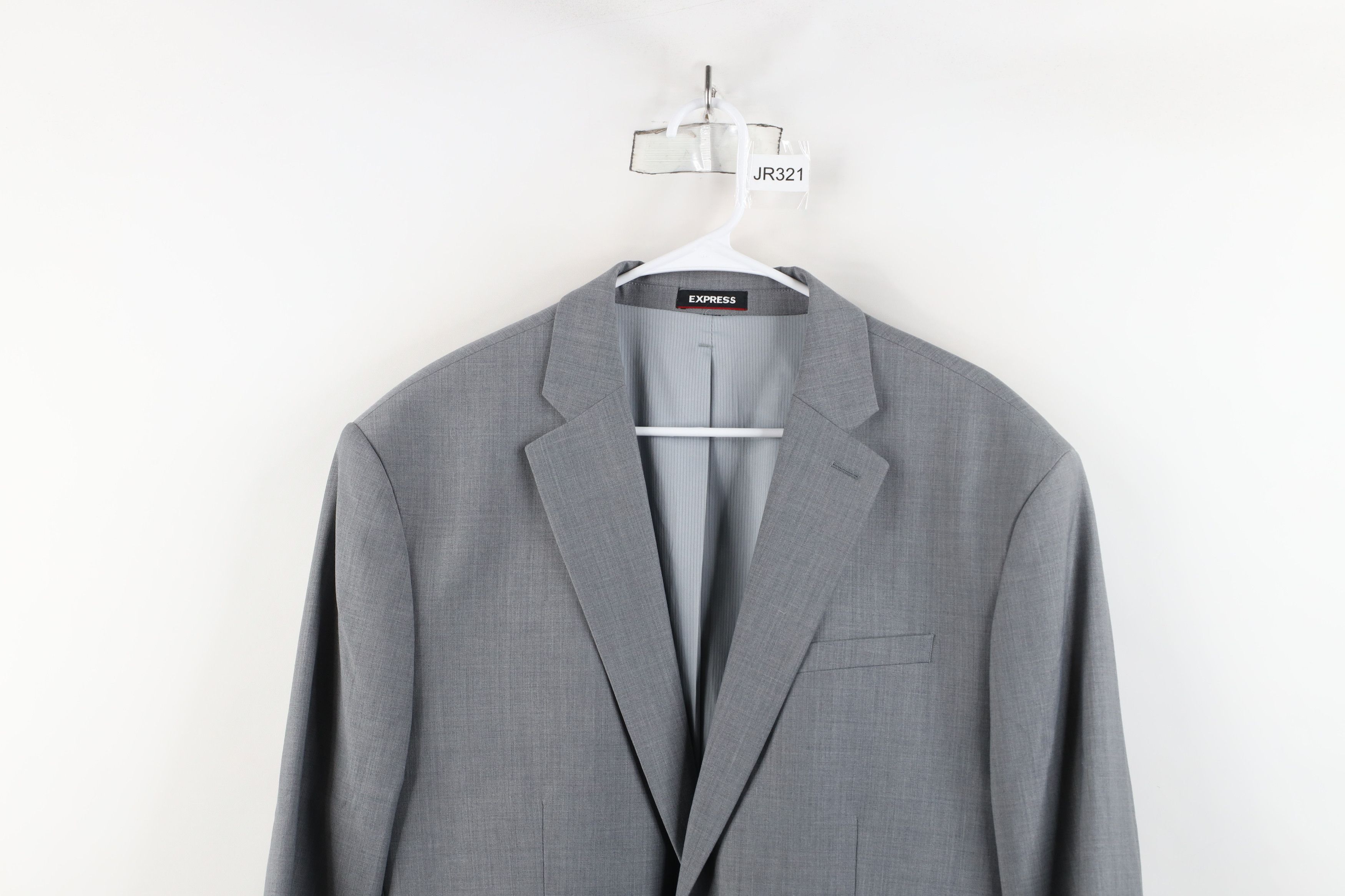 Express × Vintage Express Fit Performance Stretch Chambray Blazer Suit Jacket Size US XXL / EU 58 / 5 - 2 Thumbnail