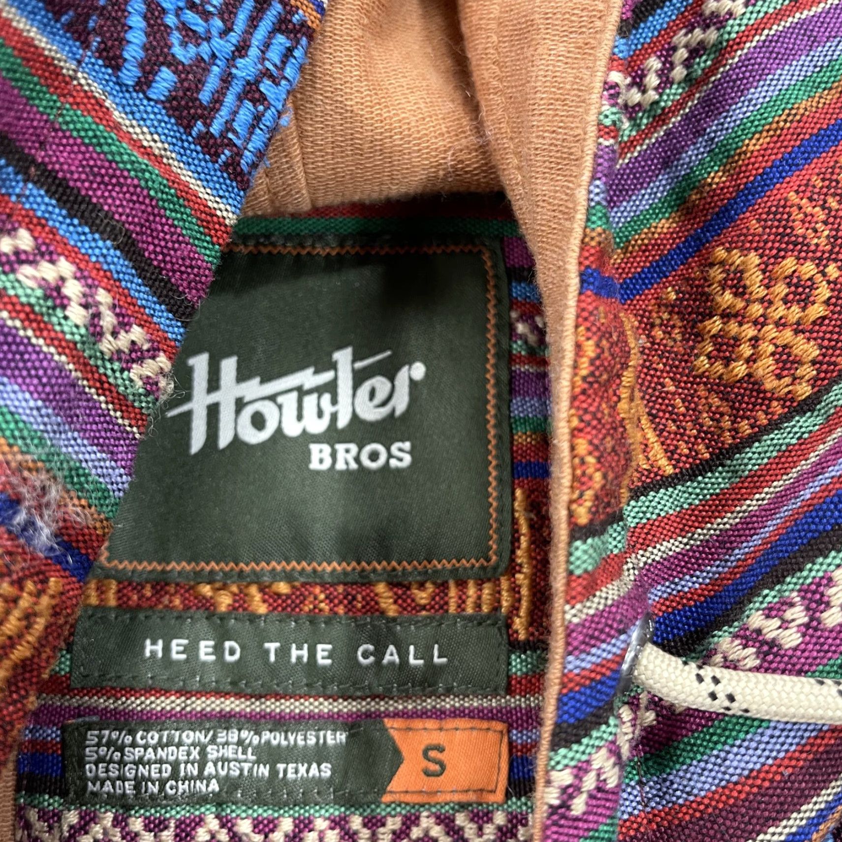Howler Brothers Howler Brothers Hoodie Mens Small Orange Shaman Yoke Zip Sweatshirt Aztec Hiking Size US S / EU 44-46 / 1 - 6 Thumbnail