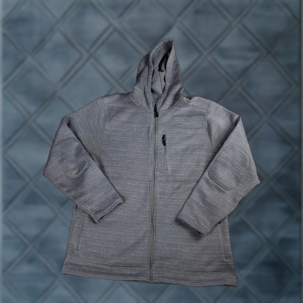 Roark Roark Roadrunner Hoodie XL Mens Gray Full Zip Fleece Outdoor Outdoor All Seasons Zip Mock Neck Pocket Logo Distressed? Size US XL / EU 56 / 4 - 1 Thumbnail