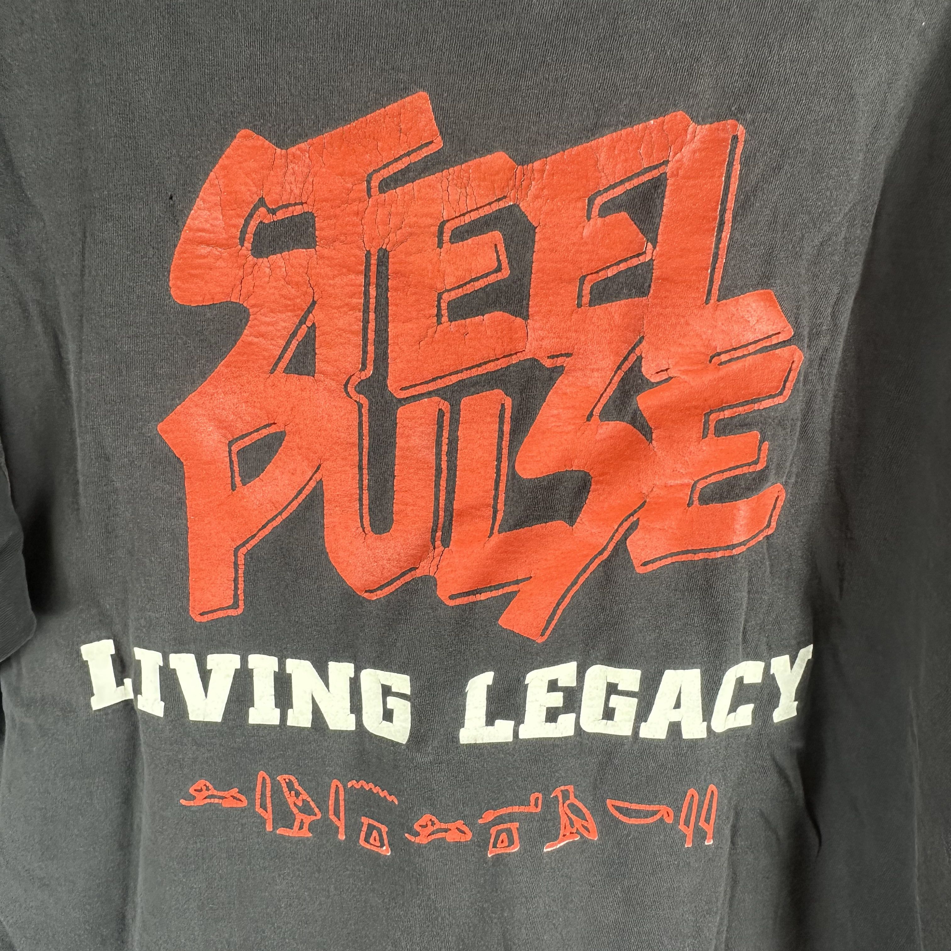 Vintage 1999 Steel Pulse Living Legacy Roots Reggae Band T-shirt Size US XXL / EU 58 / 5 - 4 Thumbnail