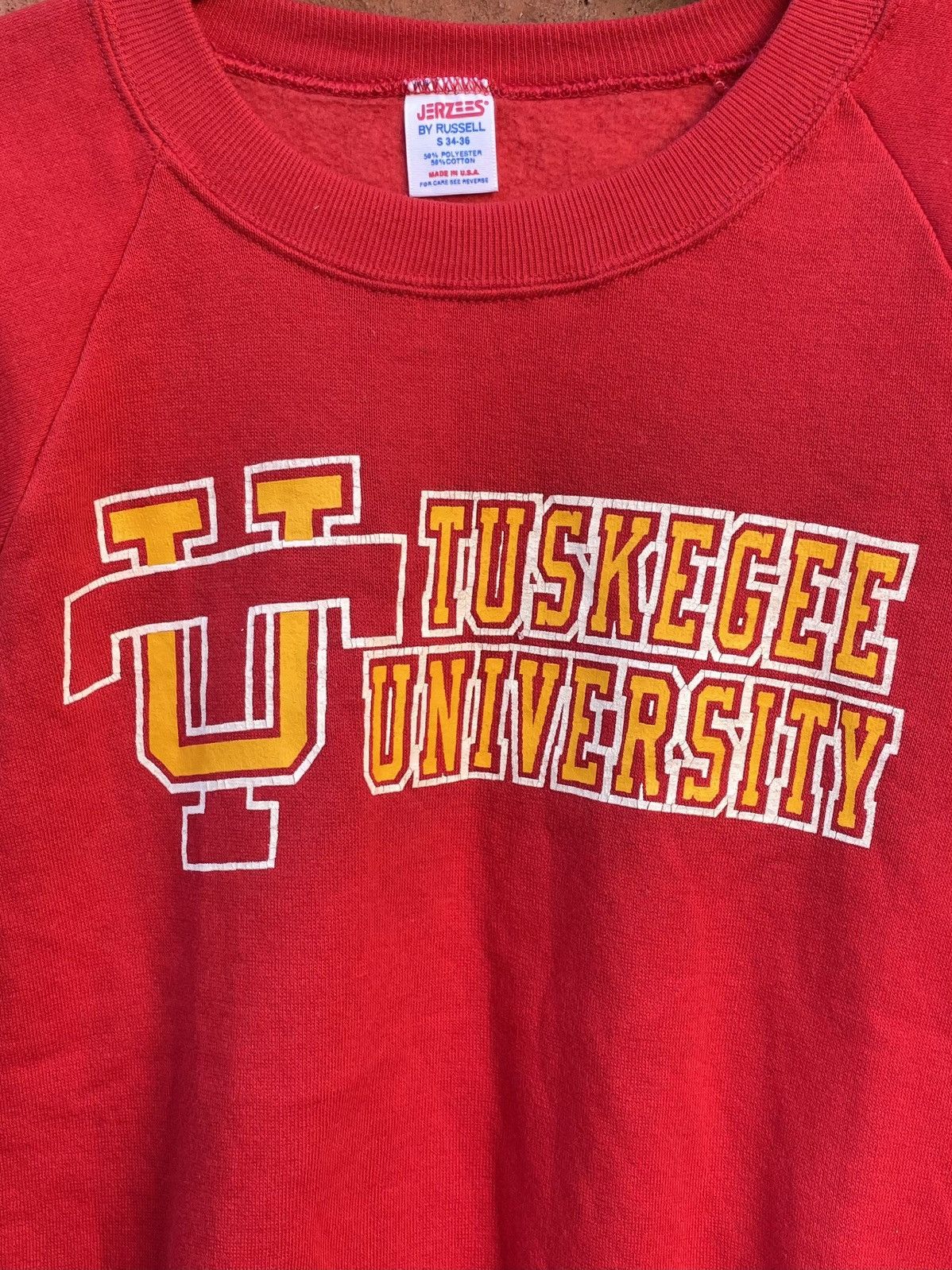 Vintage 80s Jerzees By Russell Tuskegee University Crewneck