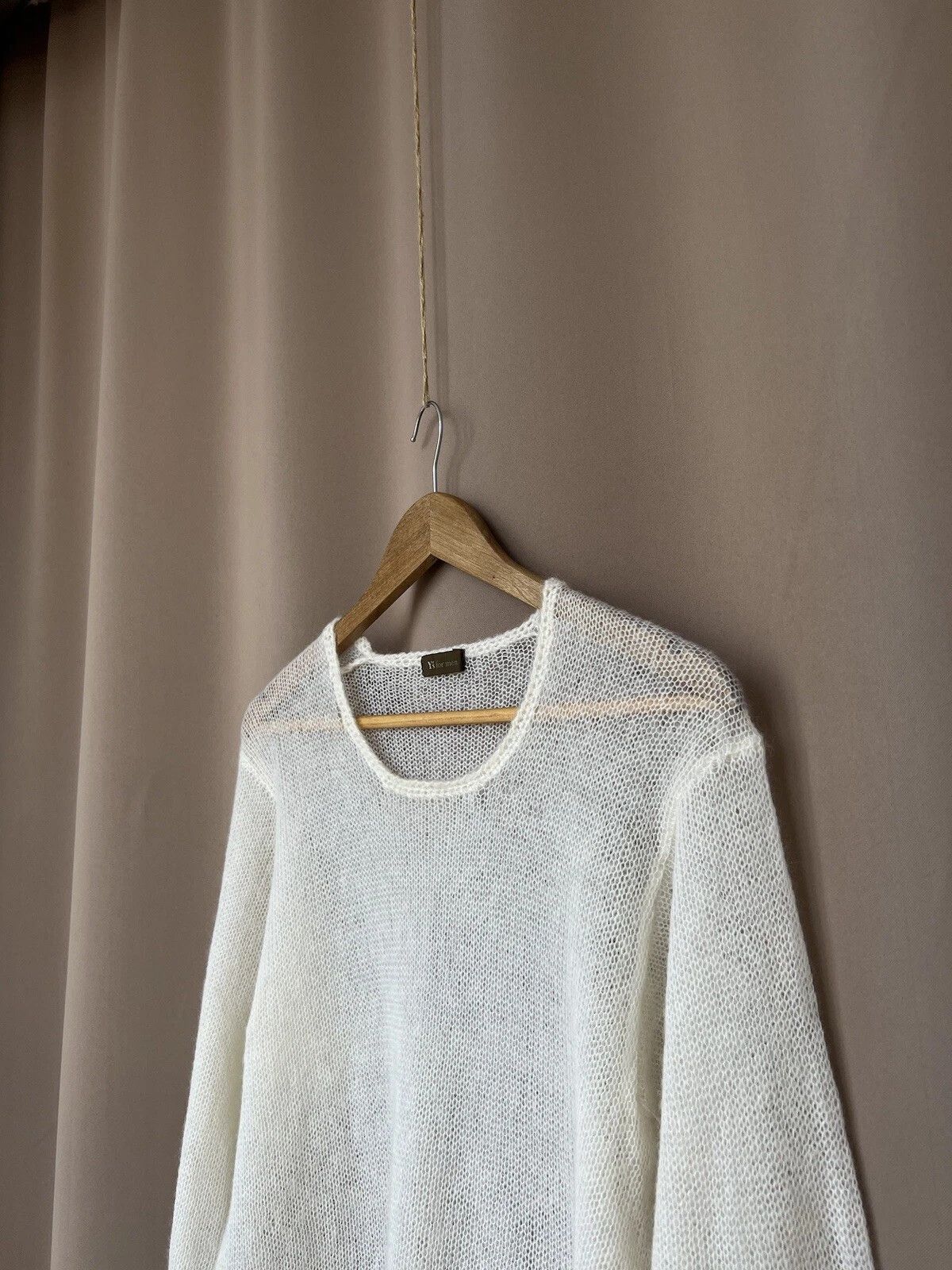 Y's for Men Y`s by Yohji Yamamoto Mesh Archive Wool Sweater Size 2 or M Size US M / EU 48-50 / 2 - 4 Thumbnail