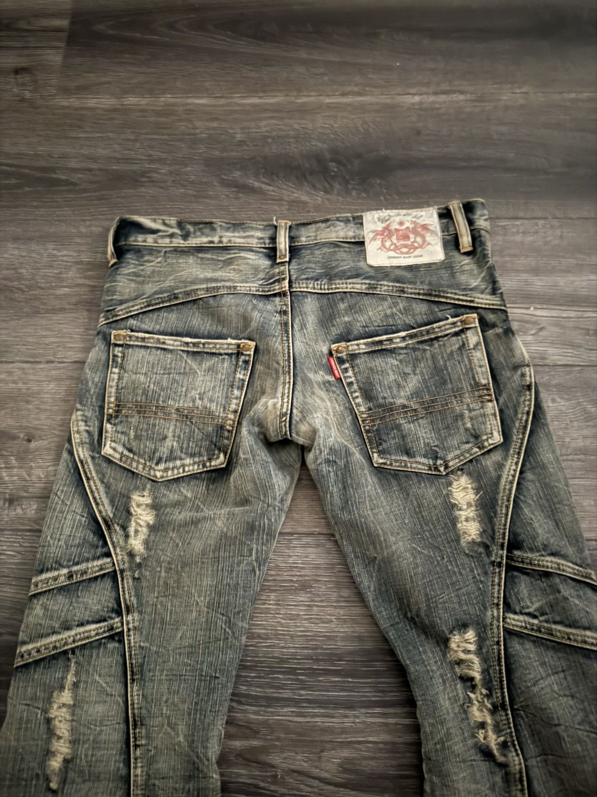 Japanese Brand Tornado mart washed flared jeans Size US 32 / EU 48 - 4 Thumbnail