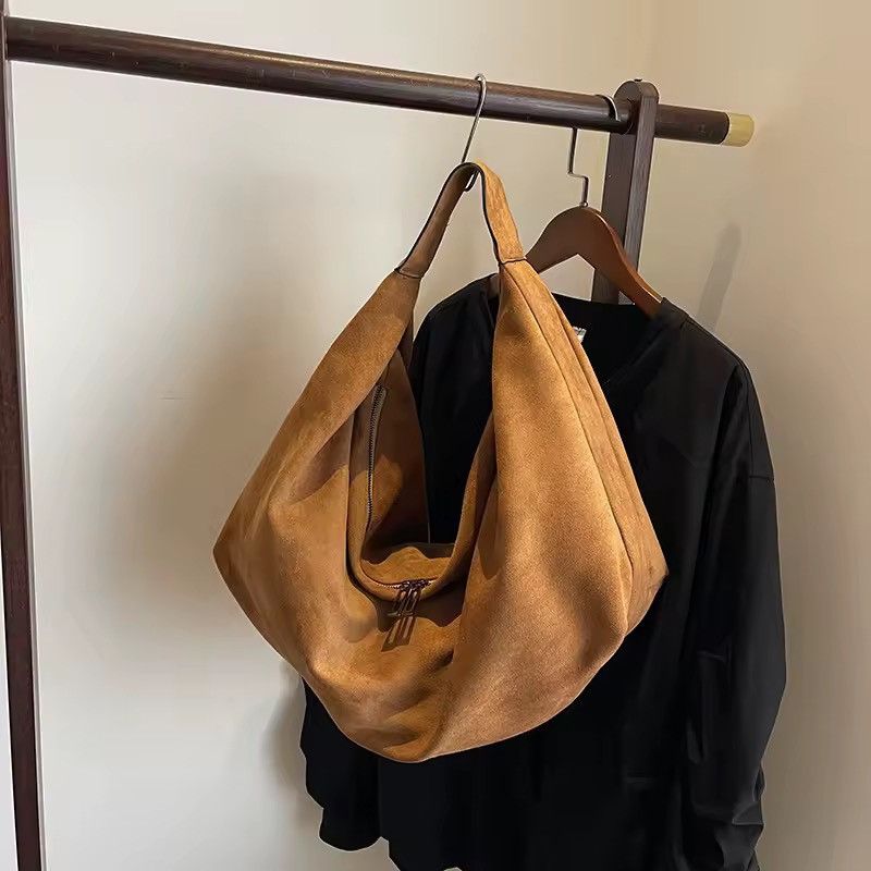 Vintage Streetwear Hobo PU Suede Trendy Y2k Shoulder bag Size ONE SIZE - 2 Thumbnail