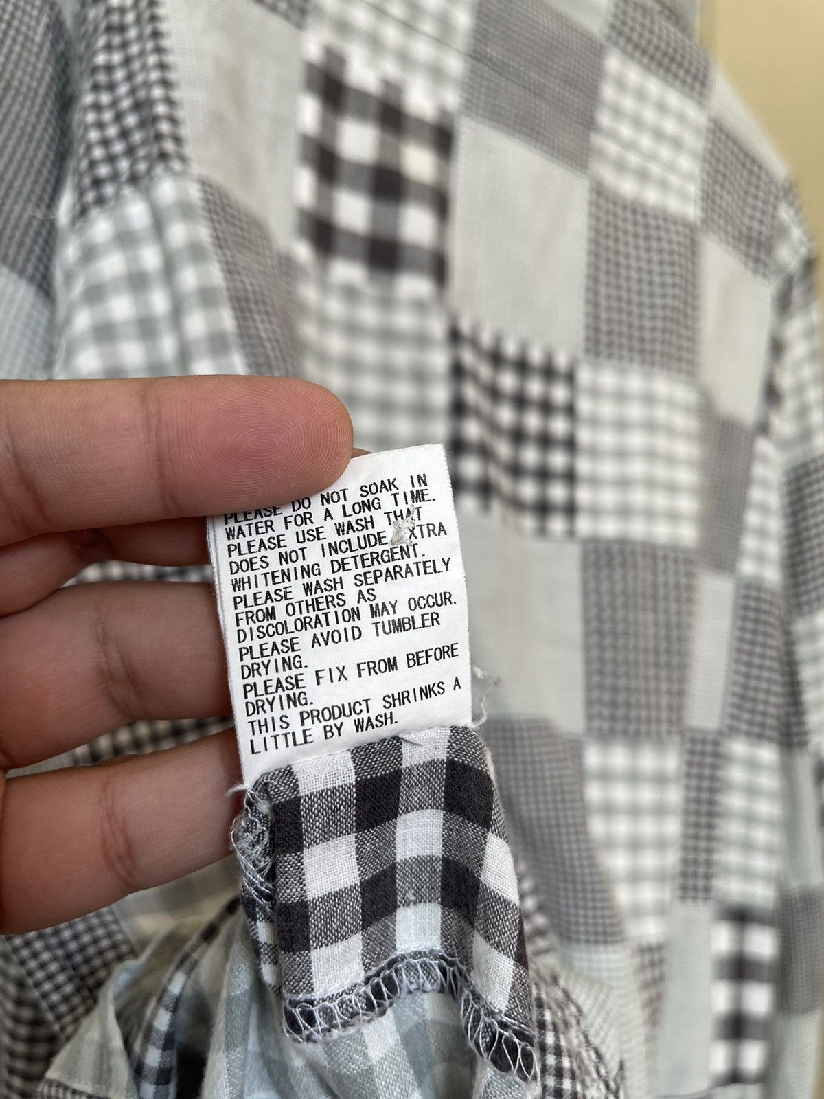 Vintage Baby Milo Store Bape Patchwork Button Longsleeve Shirt Size US L / EU 52-54 / 3 - 9 Thumbnail