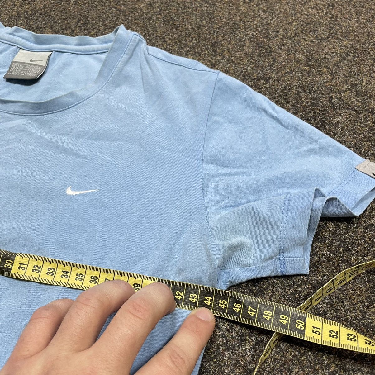 Nike Vintage Baby Blue Nike Tee – Mini Swoosh Logo Classic 90s Size M / US 6-8 / IT 42-44 - 6 Thumbnail