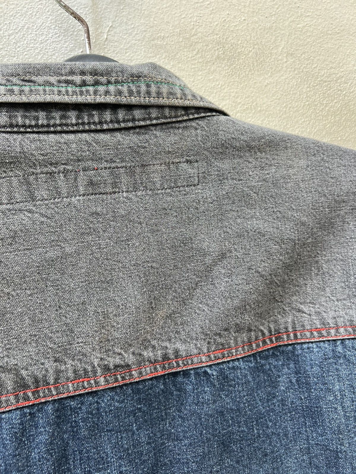 Marithe + Francois Girbaud Vintage MFG Distressed Oversized Denim Jacket Size US XL / EU 56 / 4 - 19 Thumbnail