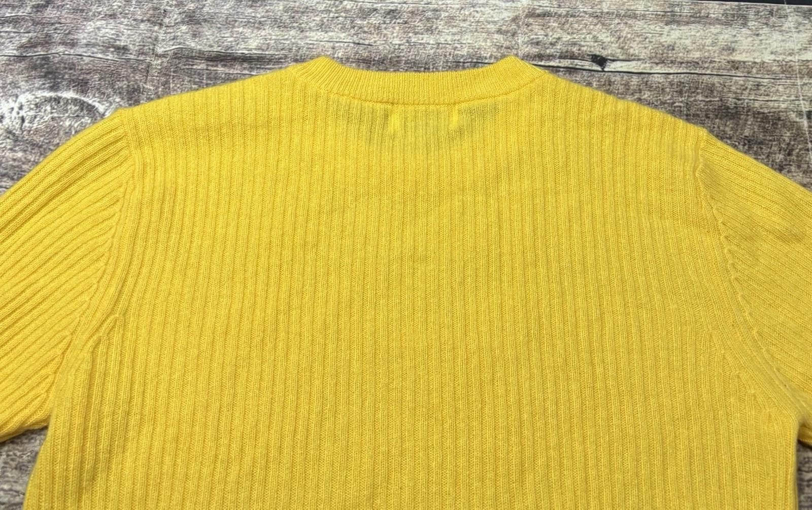 Other 27 Miles Cashmere Sweater Womens Small Pullover Yellow Size S / US 4 / IT 40 - 6 Thumbnail