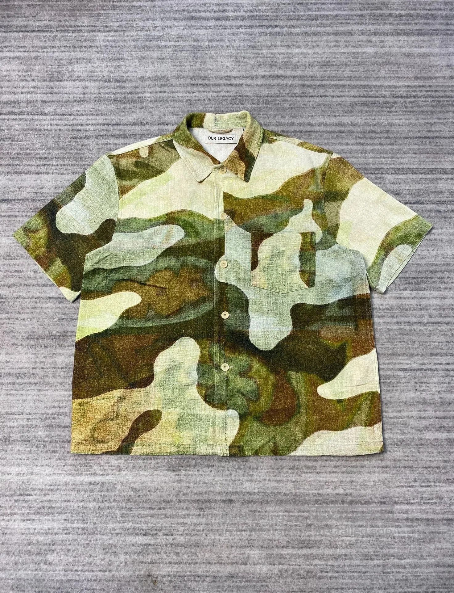 Our Legacy Our Legacy Camouflage Short Sleeve Shirt. Size US M / EU 48-50 / 2 - 1 Thumbnail