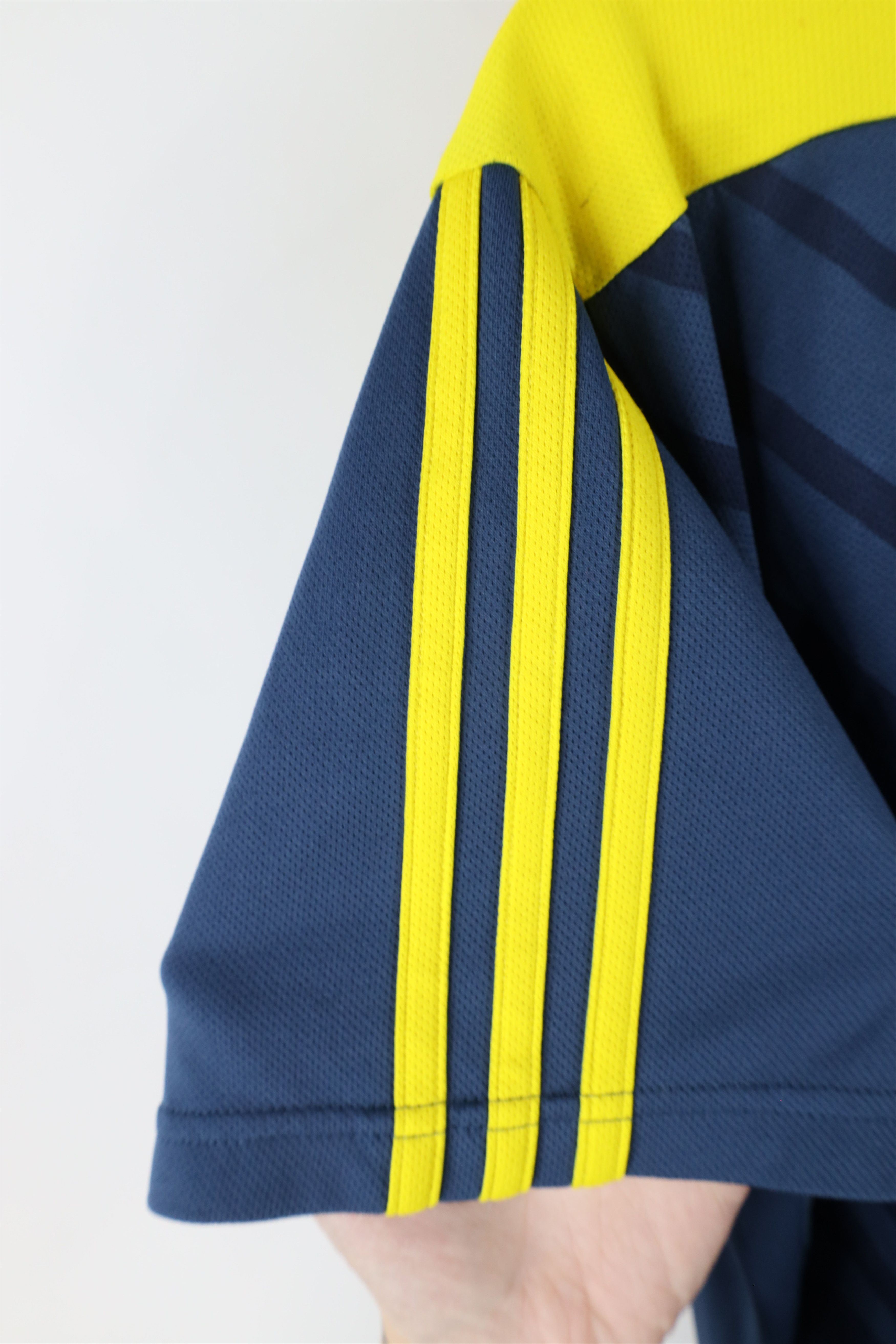 Adidas × Vintage Adidas Boston Marathon Striped Short Sleeve Running T-Shirt Size L / US 10 / IT 46 - 6 Thumbnail