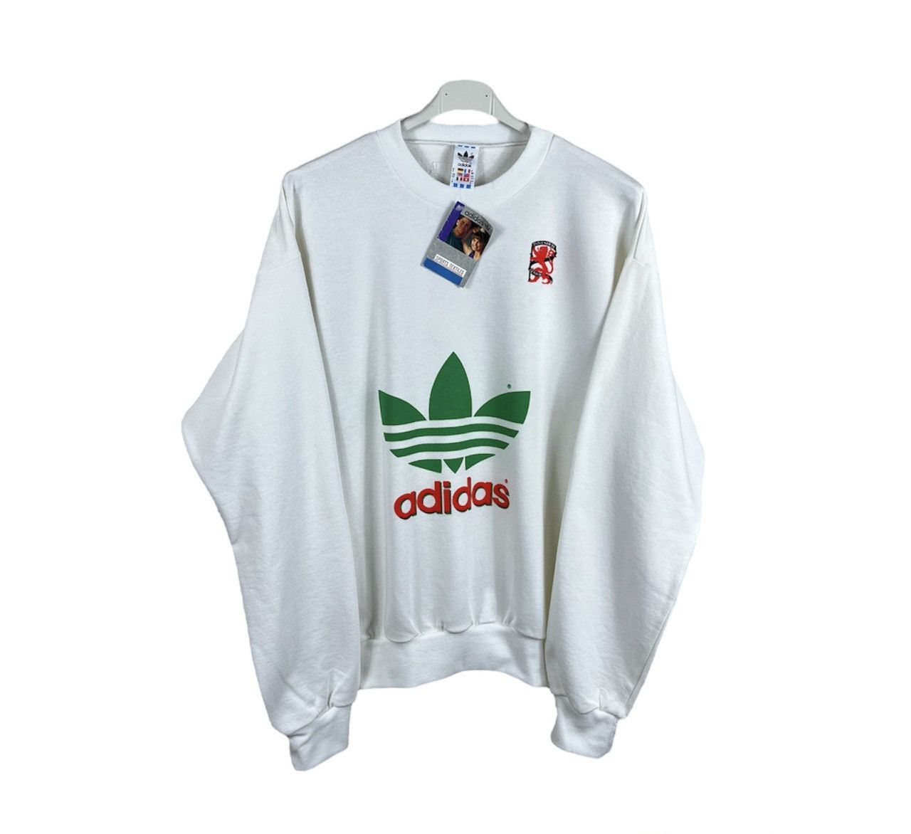 Adidas Vintage 90s Adidas soccer Zurich Italia sweatshirt crewneck Size US XL / EU 56 / 4 - 1 Thumbnail