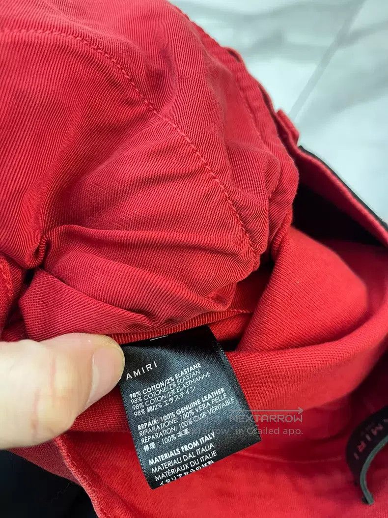 Amiri Amiri Size 30 red jeans Size US 30 / EU 46 - 8 Thumbnail