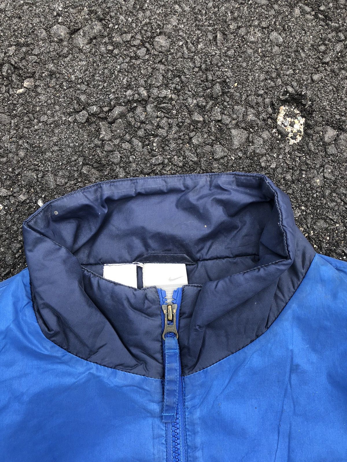 Japanese Brand Vintage Nike Colour Block Lining Logo Embroidery Jacket Size US XXL / EU 58 / 5 - 9 Thumbnail