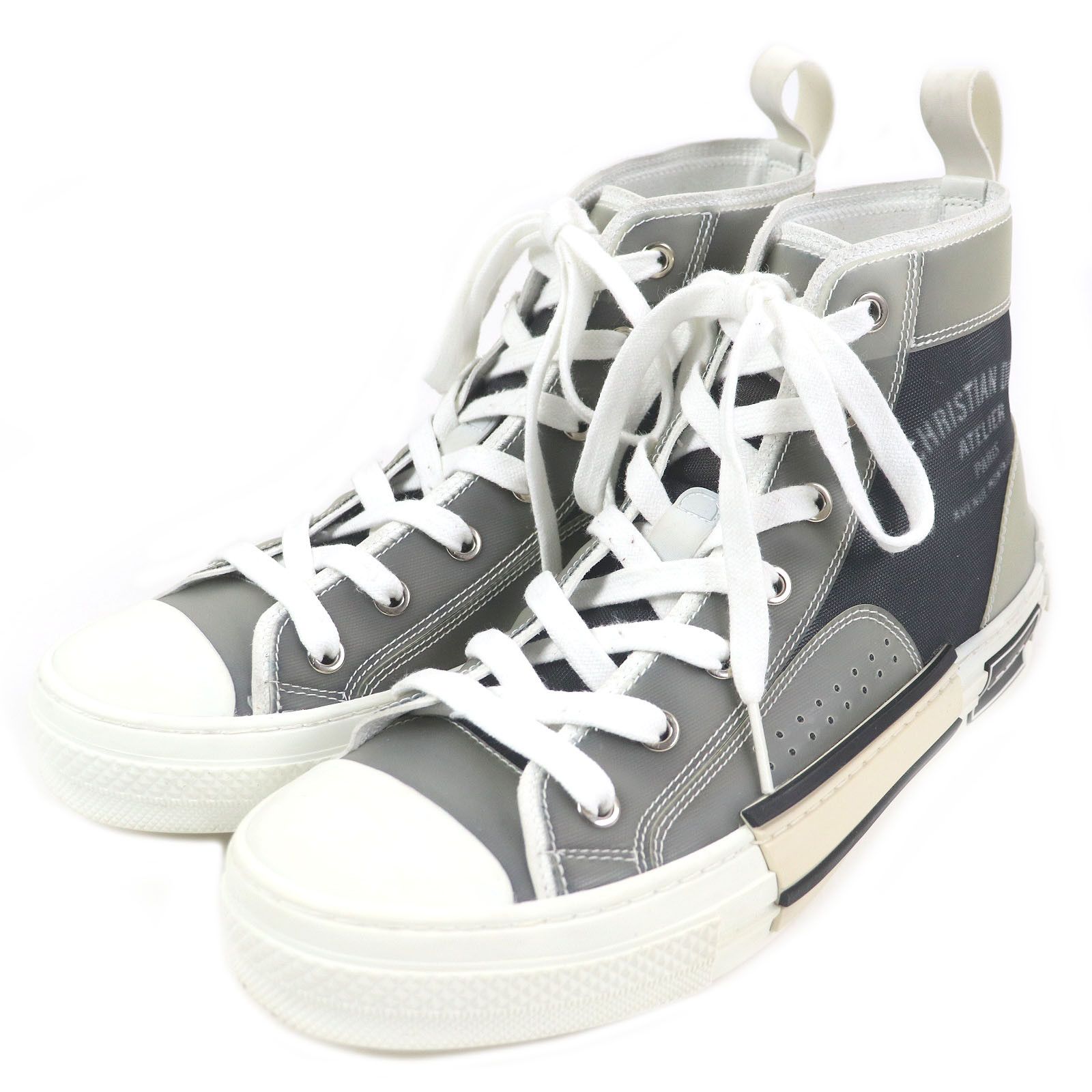 Dior Dior B23 Atelier High Cut Sneakers Plastic Shoes in Grey, Men's