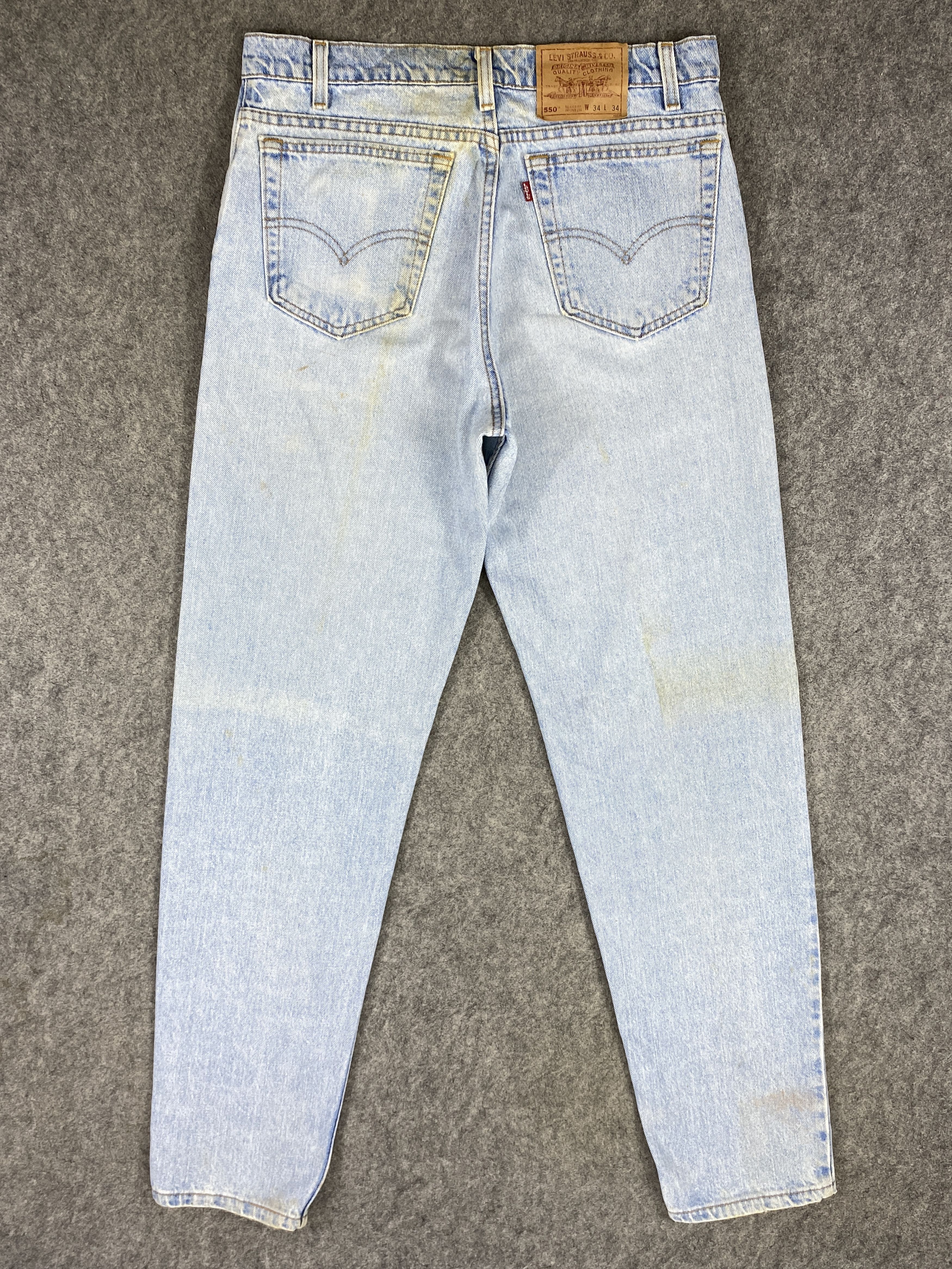 Levi's 90's Light Blue Wash Vintage Levi's 550 USA 34x35.5 -JN1868 Size US 34 / EU 50 - 2 Thumbnail