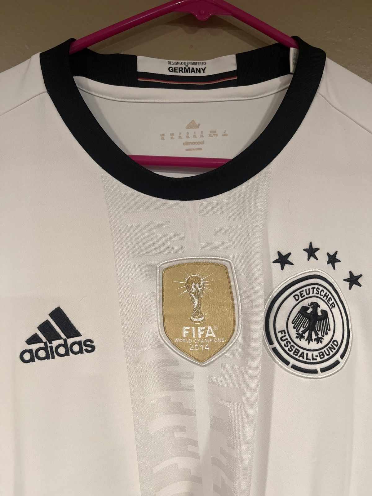 Adidas Authentic German national team jersey World Cup champions Size US XL / EU 56 / 4 - 2 Thumbnail