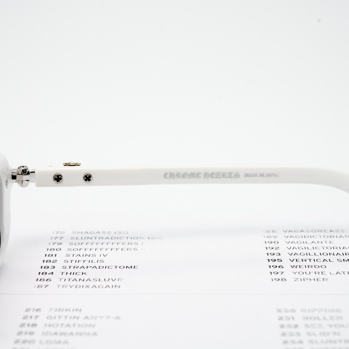Chrome Hearts CHROME HEARTS ASSTRAVAGANT WHITE SUNGLASSES Size ONE SIZE - 4 Thumbnail