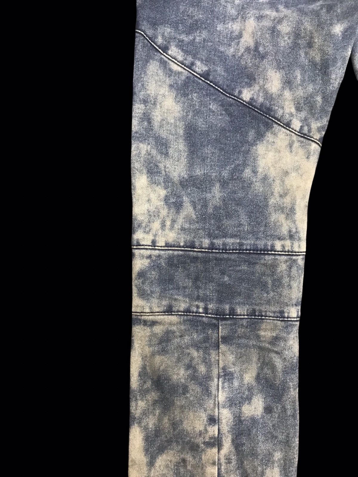 Japanese Brand × NO ID 💥ARCHIVAL💥NO ID ACID WASH BIKER PANT F172 Size US 32 / EU 48 - 17 Thumbnail