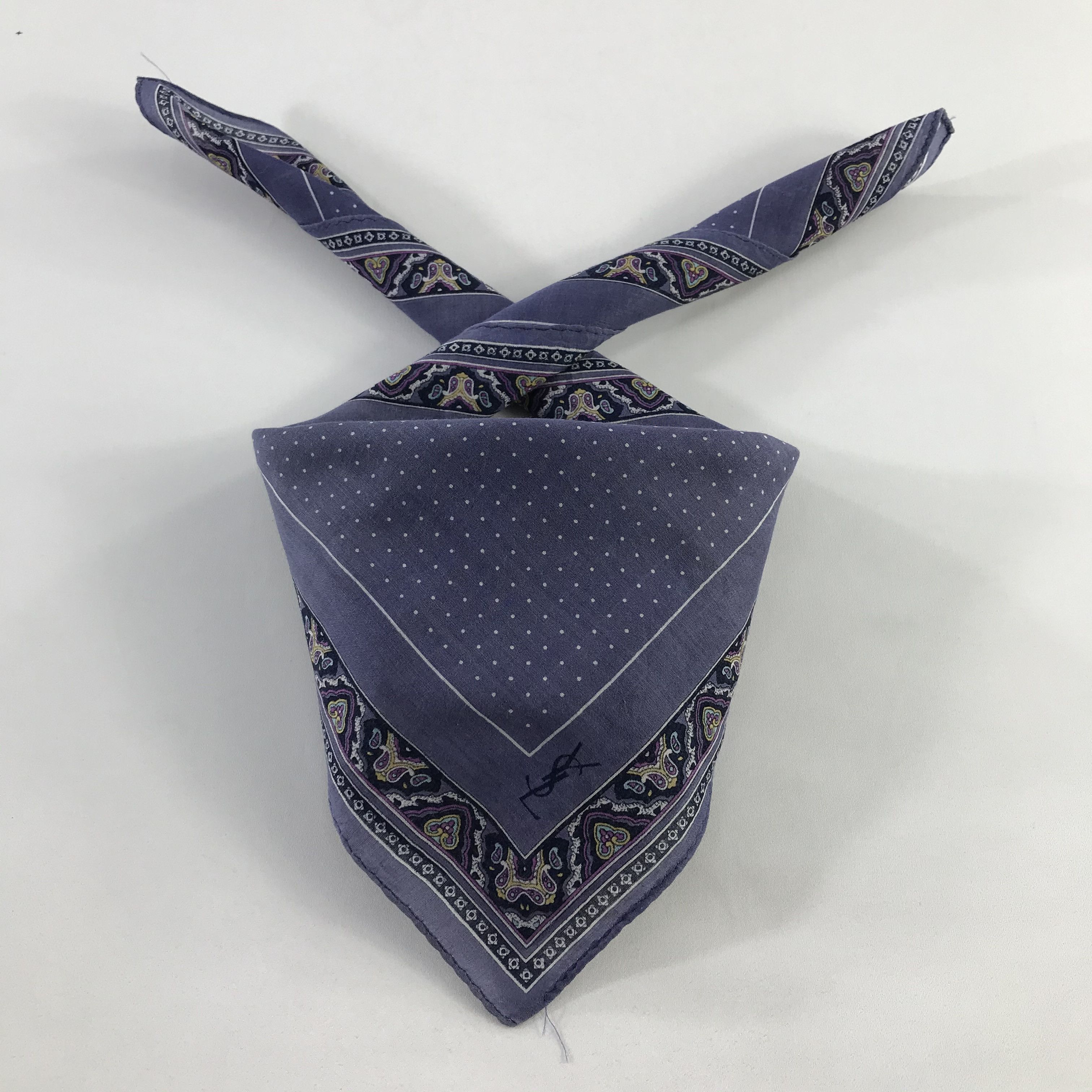 Vintage × Yves Saint Laurent Yves Saint Laurent Bandana / Handkerchief /Neckerchief -S784 Size ONE SIZE - 3 Thumbnail