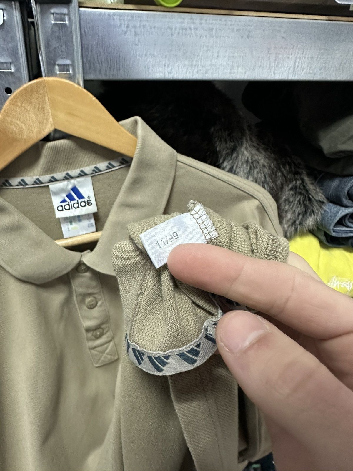 Adidas Vintage 1999 Adidas Polo Shirt Golf S/S Button Beige Top Size US XL / EU 56 / 4 - 11 Thumbnail