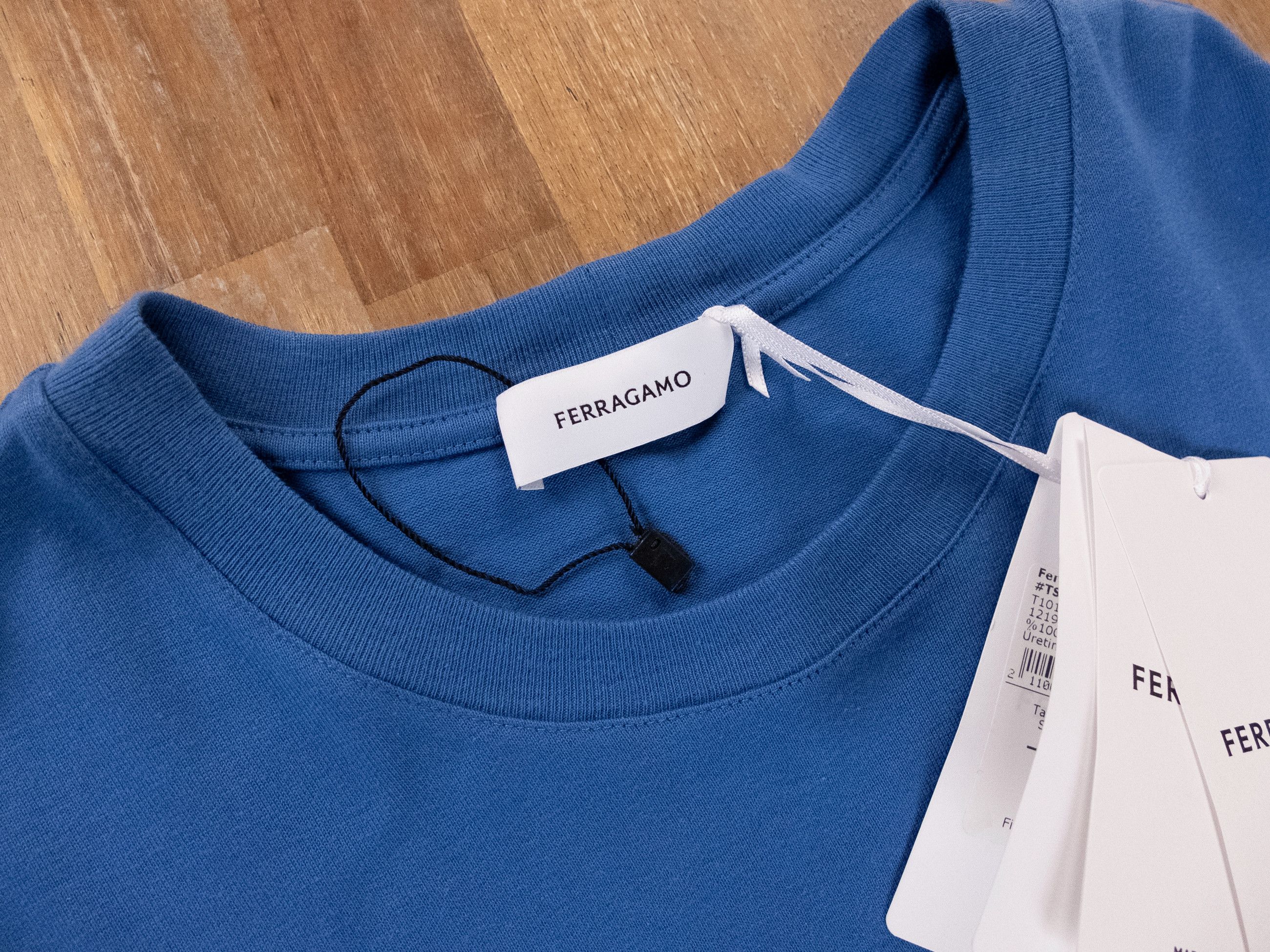 Salvatore Ferragamo SALVATORE FERRAGAMO blue navy colorblock t-shirt Medium Size US M / EU 48-50 / 2 - 5 Thumbnail