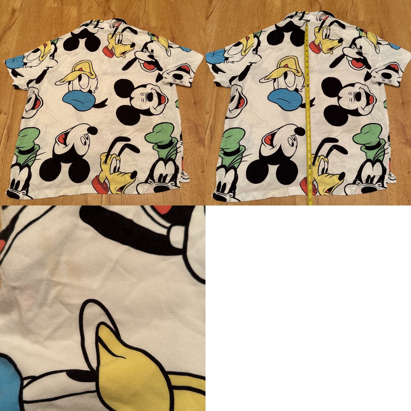 Disney VINTAGE Disney Parks Authentic Mickey Mouse Hawaiian Resort All Over Print Button-Up Shirt XXL White Mickey Mouse Shirt Men 2XL Short Sleeve Button-Up Size US XXL / EU 58 / 5 - 8 Thumbnail