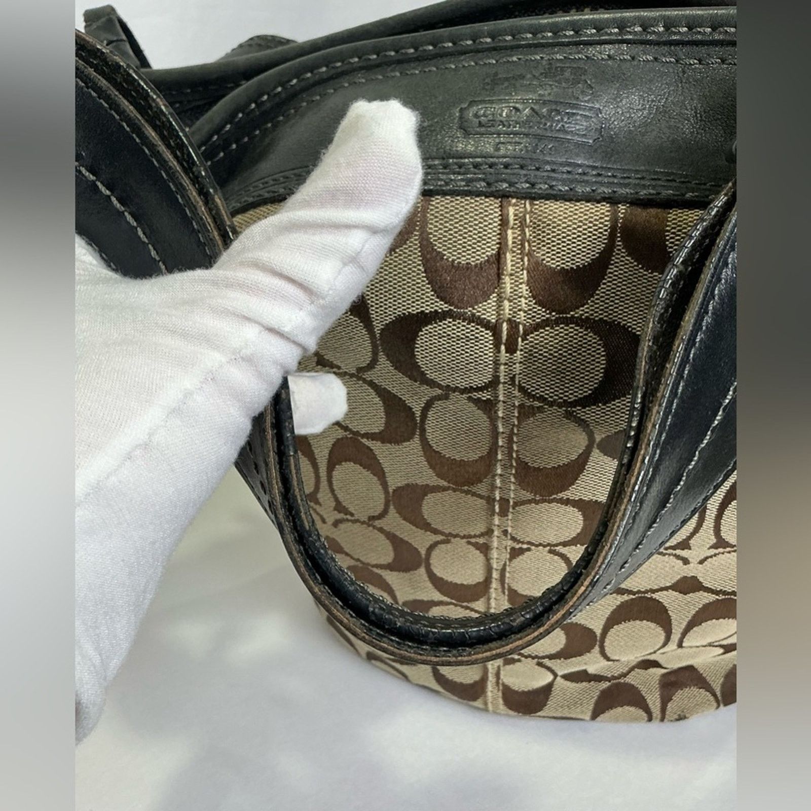 Coach Vintage Coach Bleeker Khaki Tan Bag Hobo Convertible Strap Size ONE SIZE - 11 Thumbnail