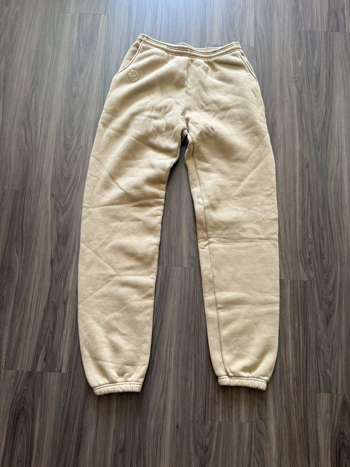 Drew House Drew House Sweatpants Beige Fleece Logo Joggers - L Size US 34 / EU 50 - 1 Thumbnail
