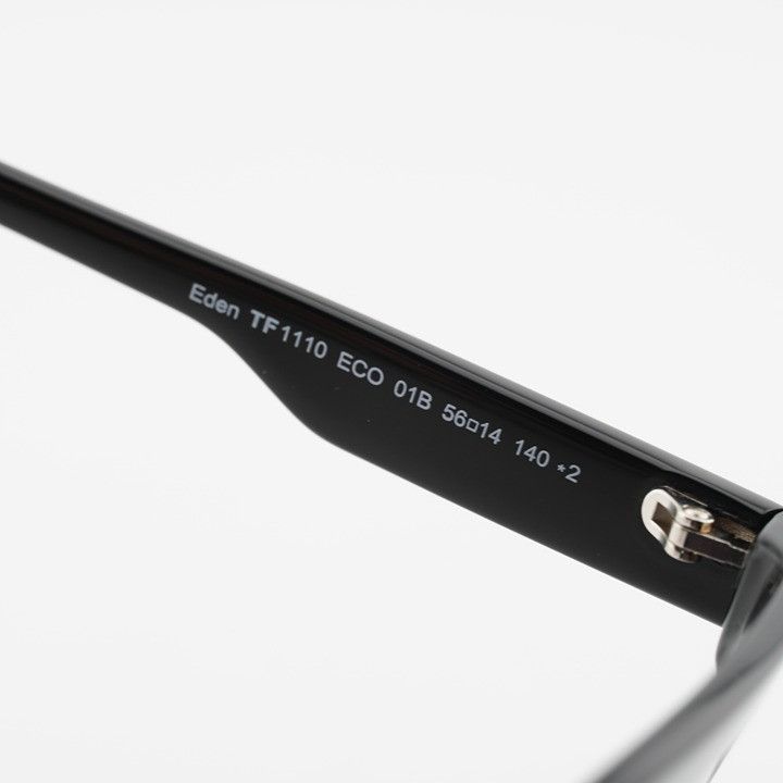 Tom Ford Tom Ford FT1110 01B Eden Sunglasses Shiny Black Geometric Size ONE SIZE - 7 Thumbnail