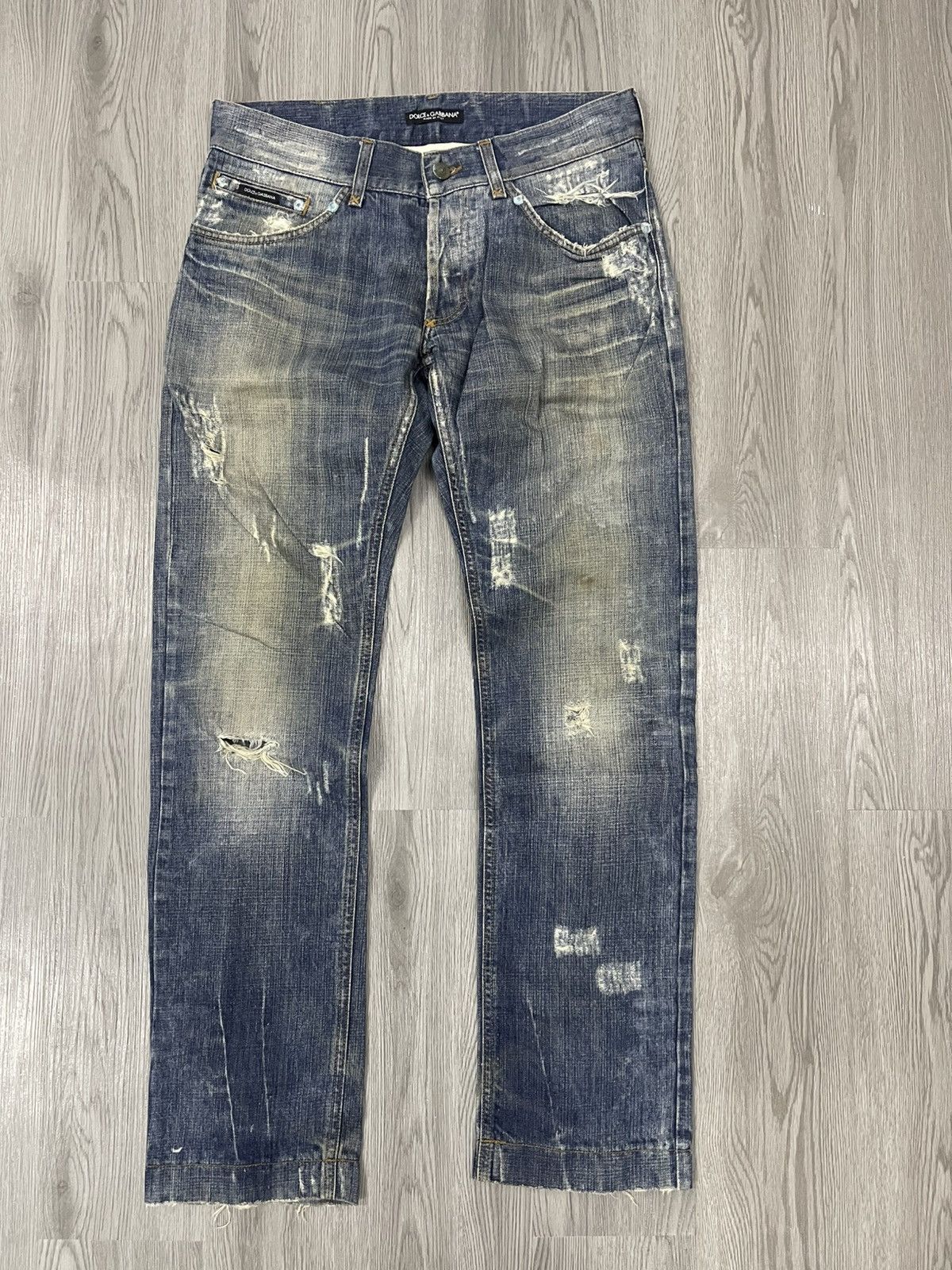 Dolce & Gabbana Dolce & Gabbana rip distressed denim Size US 32 / EU 48 - 3 Thumbnail