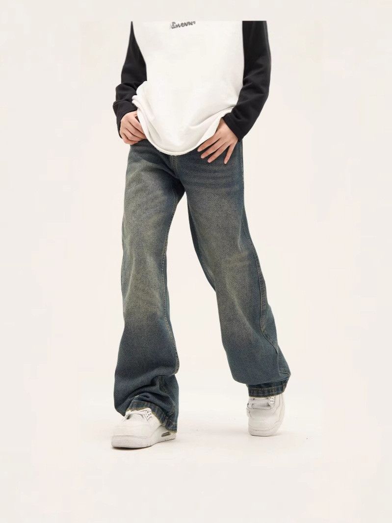 Japanese Brand × Jean Retro loose straight leg high street jeans Size US 32 / EU 48 - 2 Thumbnail