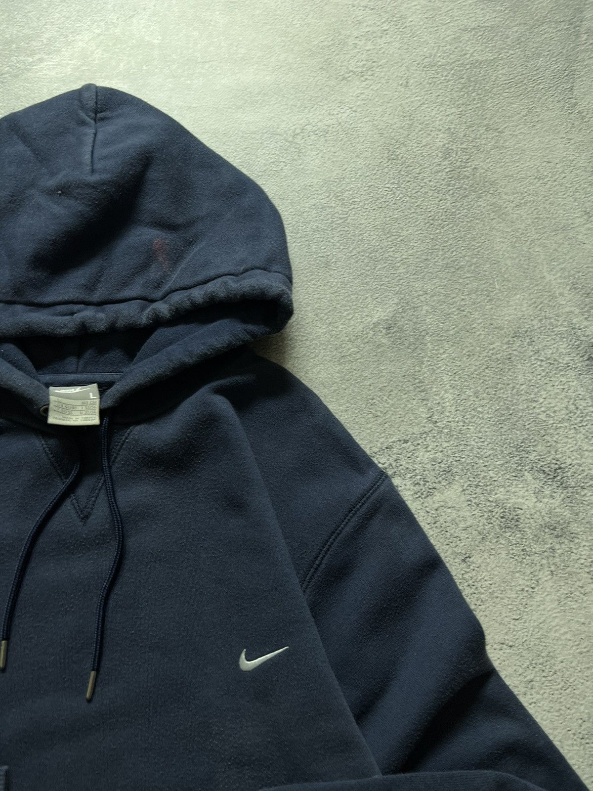 Nike × Vintage Vintage Y2k Nike 💙 Mini Swoosh Hoodie 00’s Size US L / EU 52-54 / 3 - 6 Thumbnail