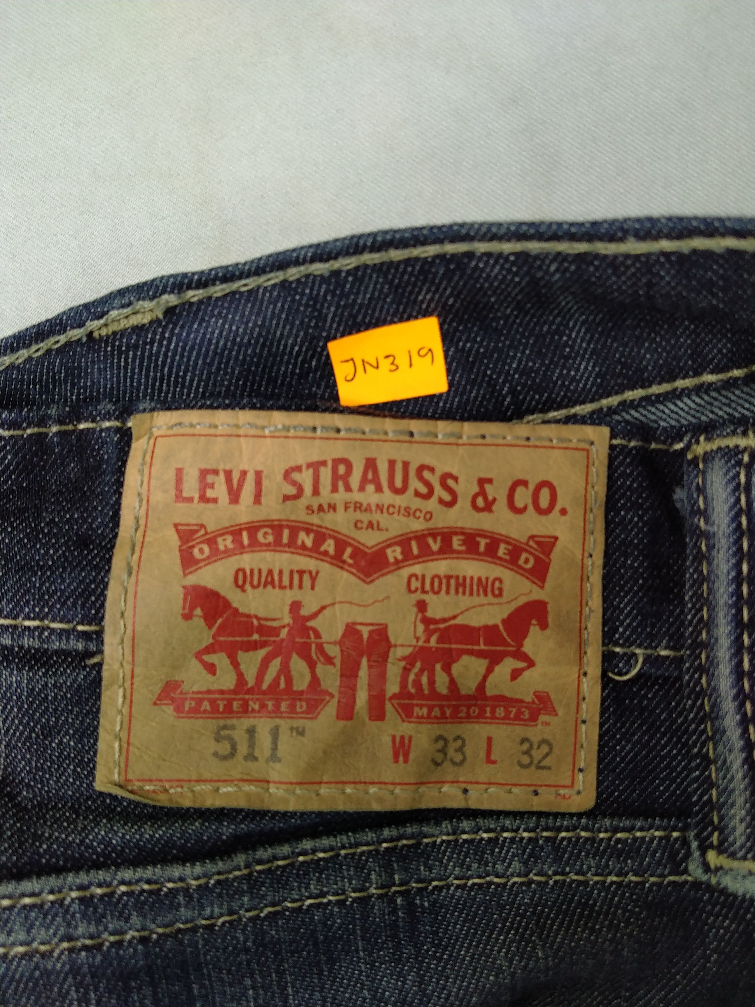 Levi's Dark Blue Levi's 511 35 x 31 Denim -JN319 Size US 35 - 10 Thumbnail