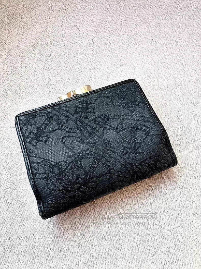 Vivienne Westwood Vivienne Westwood Vintage Grey Saturn Printed Three-Fold W Size ONE SIZE - 4 Thumbnail