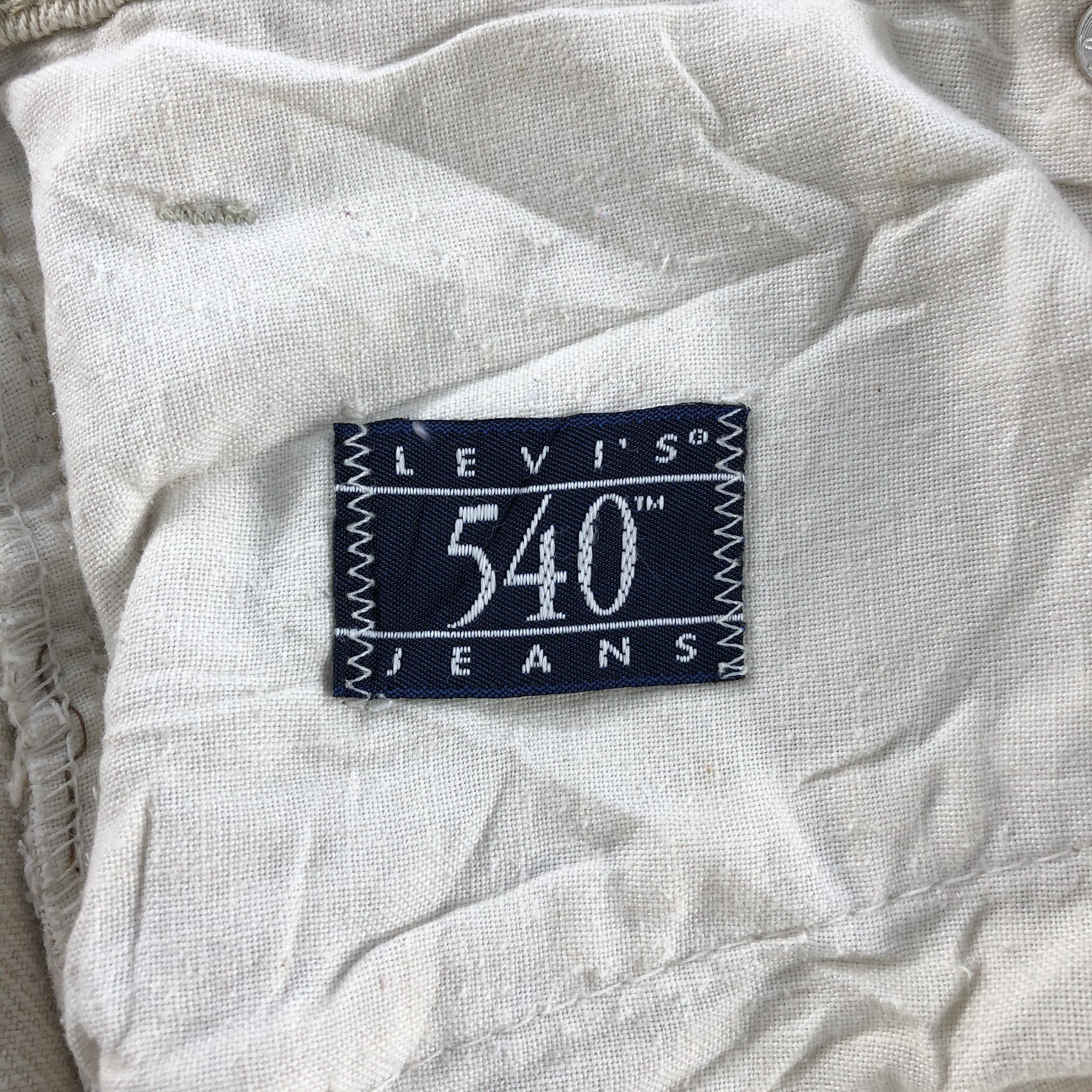 Levi's Vintage 90s Cream Levis 540 Jeans-J1141 Size US 36 / EU 52 - 9 Thumbnail