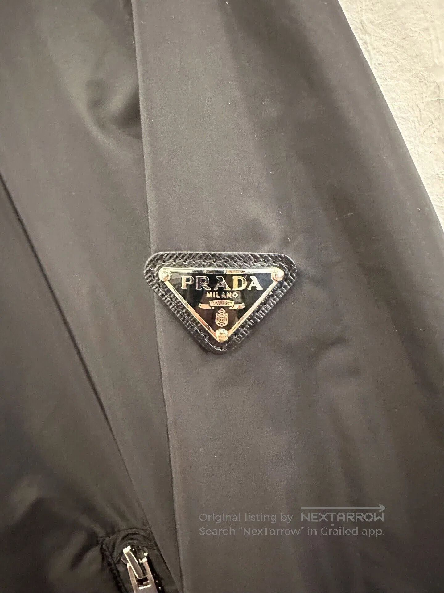 Prada Prada Black Jacket with Side Metal Logo. Size M / US 6-8 / IT 42-44 - 4 Thumbnail