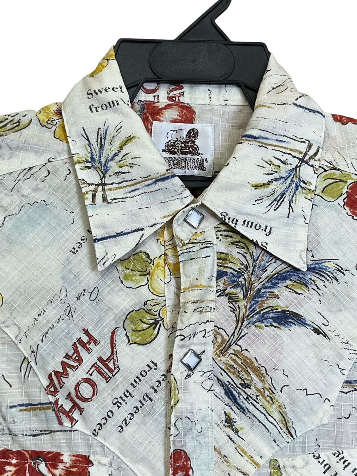 Japanese Brand NICE🔥ALOHA HAWAII OREGON TRAIL WESTERN SNAP BUTTON UPS SHIRT Size US S / EU 44-46 / 1 - 5 Thumbnail