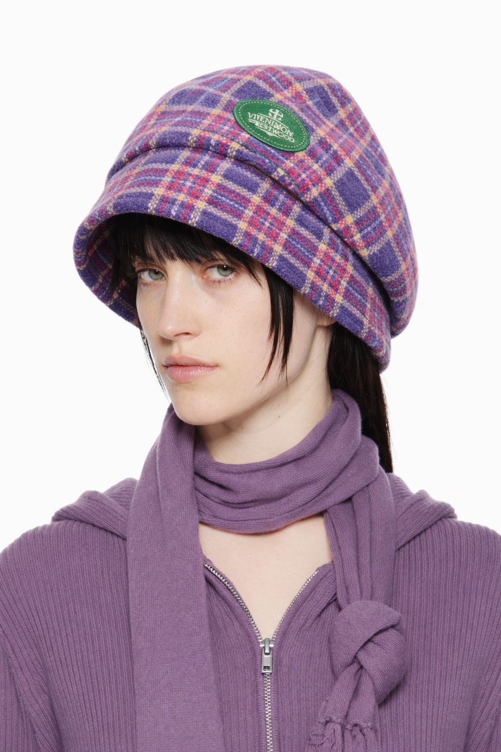 Viviene Westwood Vintage Plaid Newboys Ladies Hat