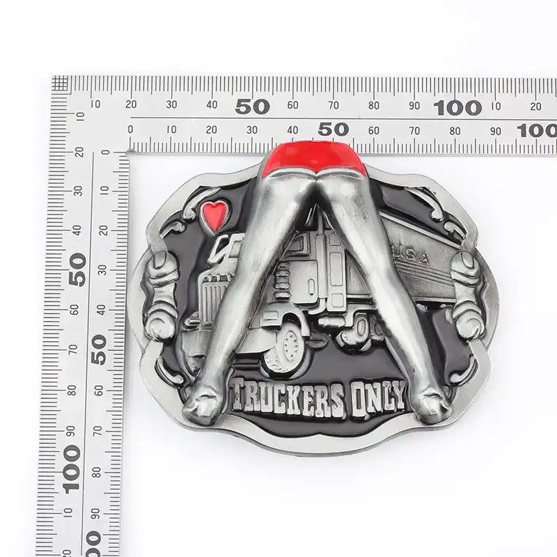 Vintage Truck Pattern Belt Buckle Driver Belt Metal Buckle Size ONE SIZE - 6 Thumbnail