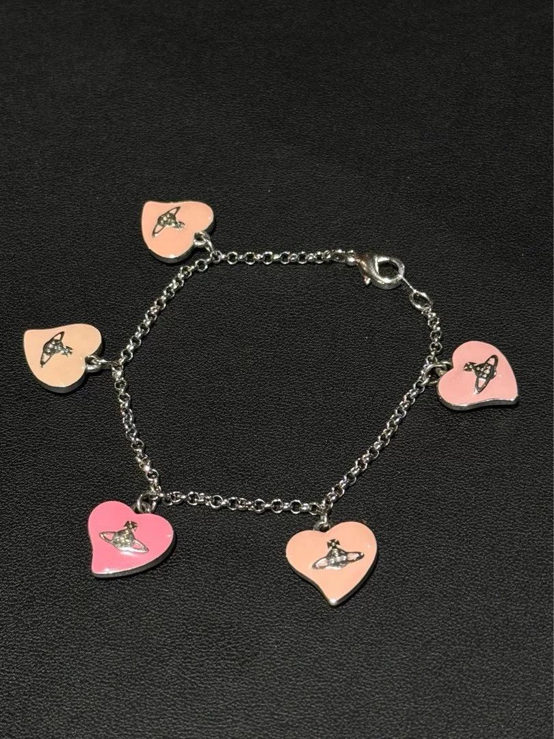 Vivienne Westwood Vivienne Westwood Pink Gradient Heart Bracelet Size ONE SIZE - 1 Thumbnail